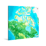 Kanada-Landkarte [Jalma Design] Weltkarte Landkarte Stadtkarte von mapdid