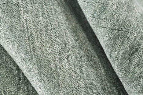 detail image of handloom solid green