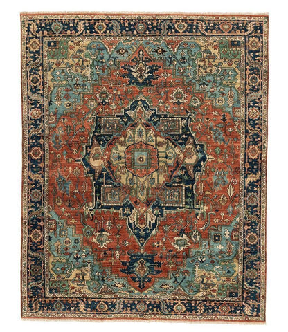 CLASSIC HERIZ VI RUST NAVY Product Tufenkian Artisan Carpets