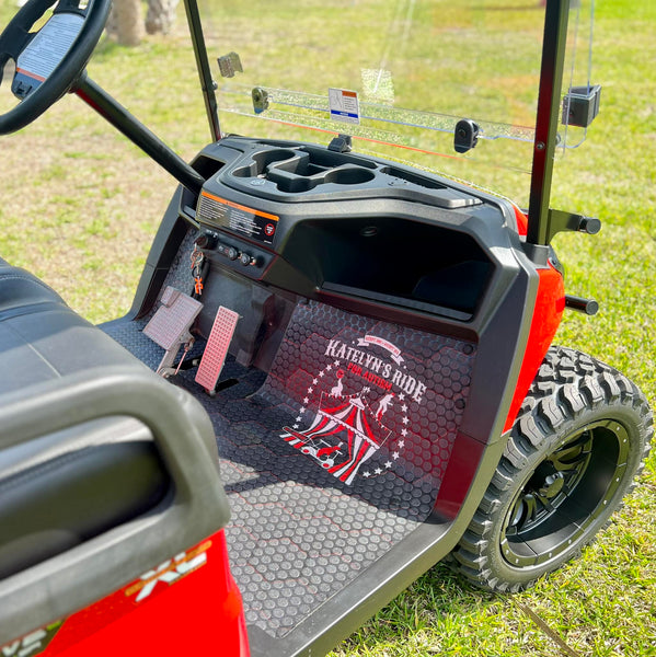 Custom golf cart floor mat golf cart accessory