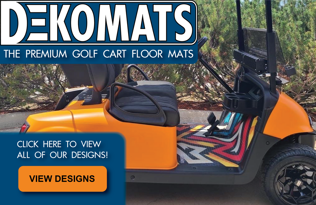 Custom golf cart floor mat golf cart accessory