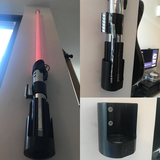 star wars lightsaber wall mount