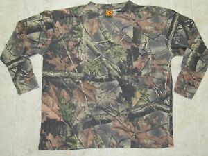 Habit Bear Cave Camo Tee Long Sleeve Realtree Edge Large