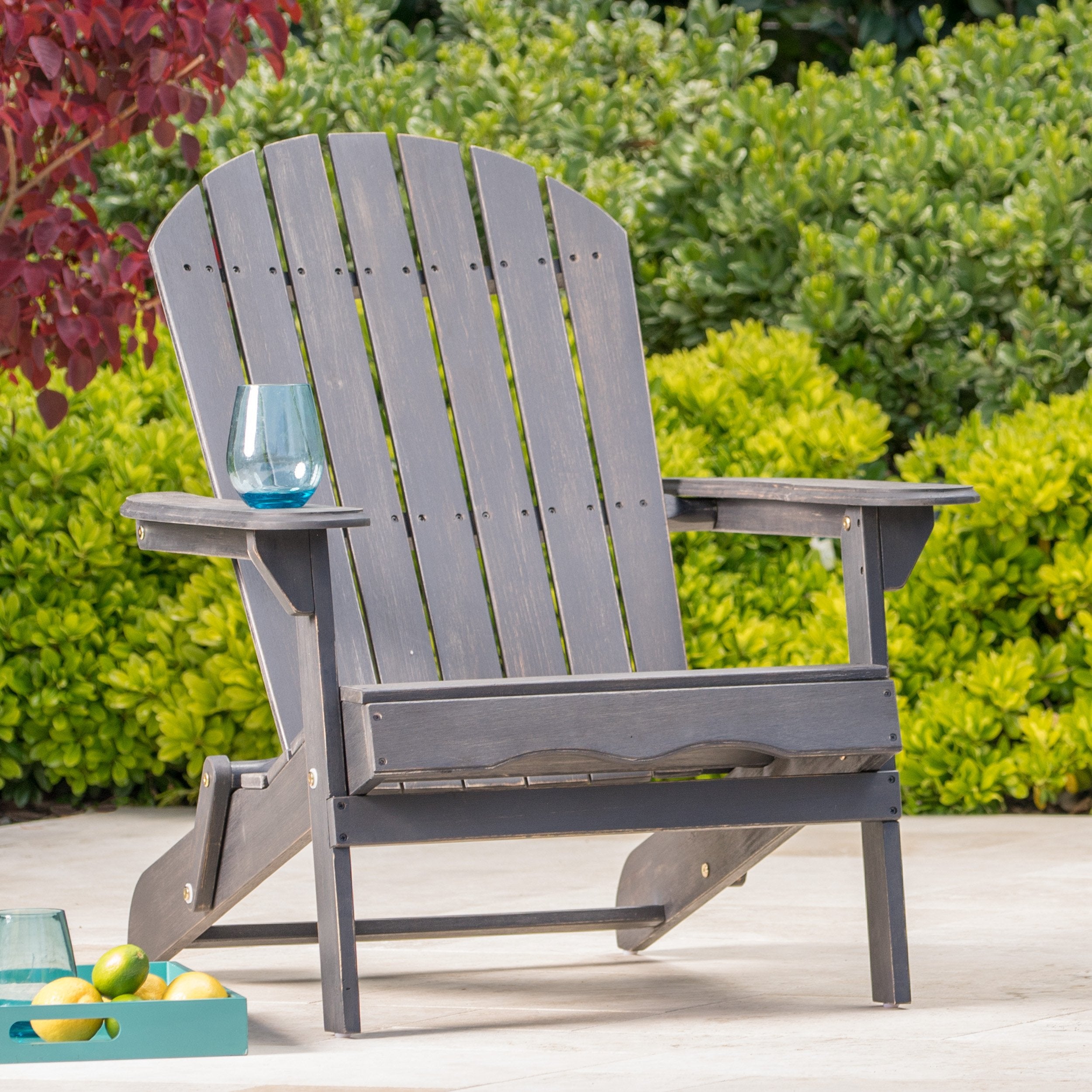 gray wood adirondack chairs