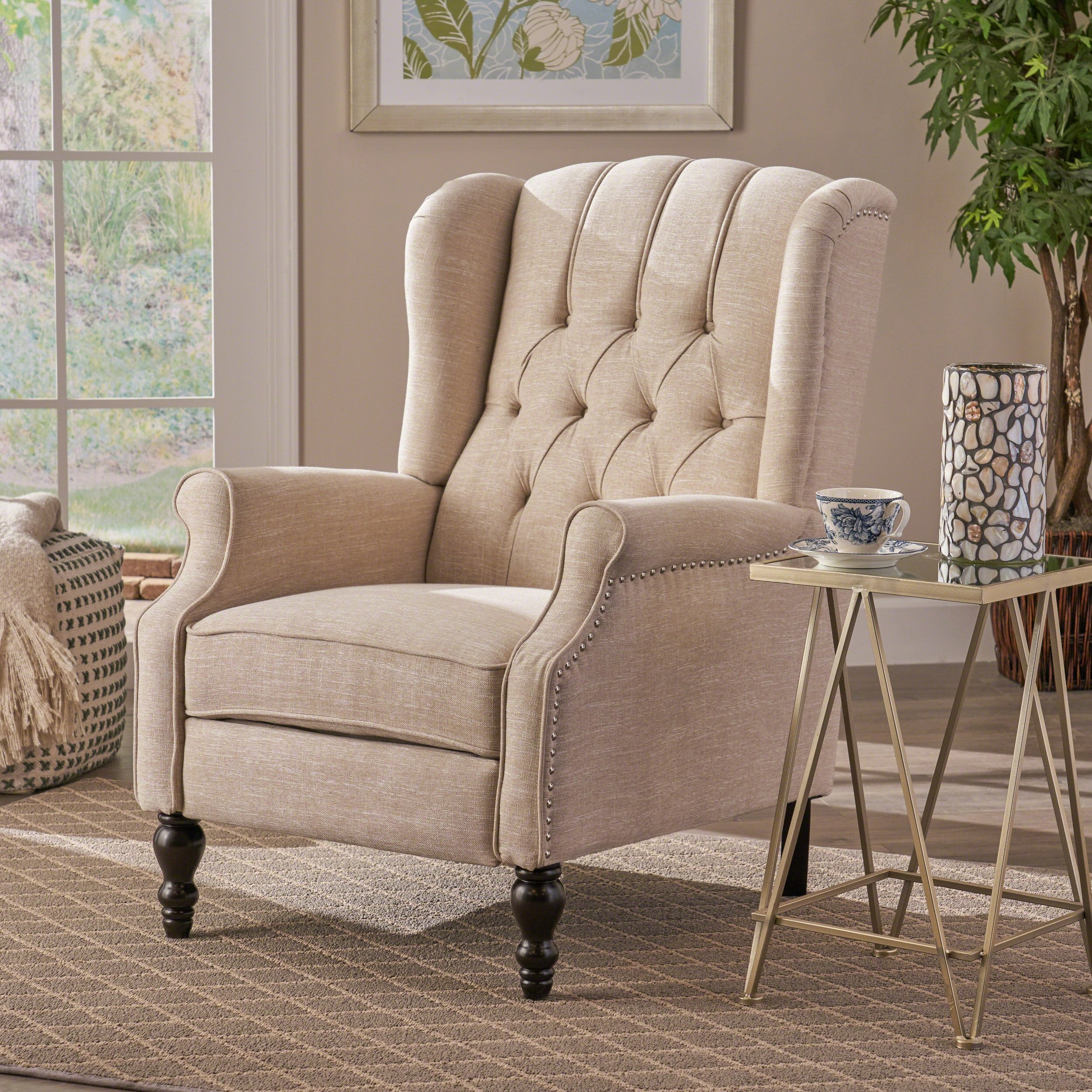 Tufted Back Recliner - NH011692 – Noble House Furniture