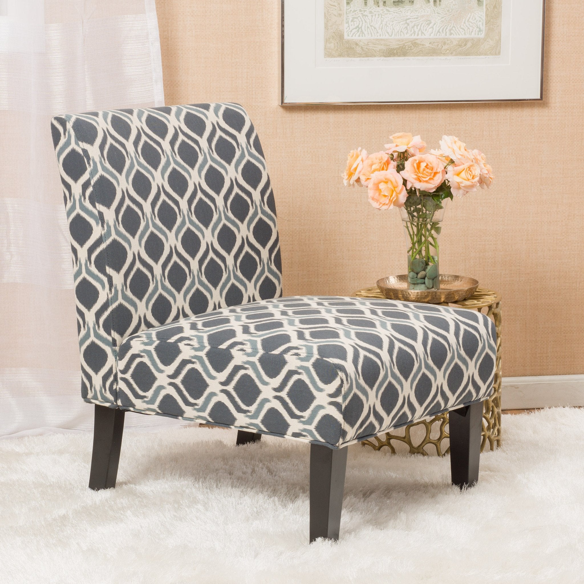 Contemporary Fabric Slipper Accent Chair NH682792 Noble House Furniture   57764.00BNVY 9 