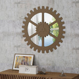 Industrial Gear Wall Mirror - NH835403