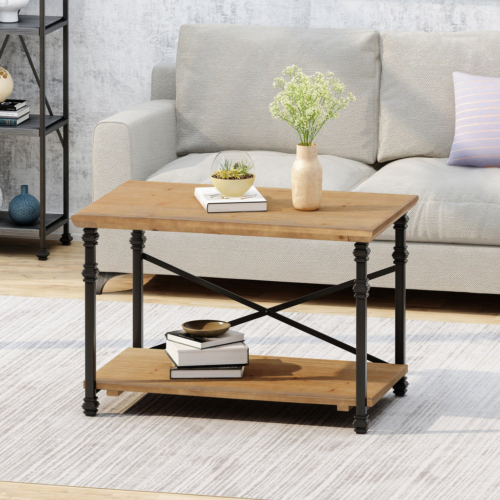 Modern Industrial Coffee Table - NH586113 – Noble House Furniture