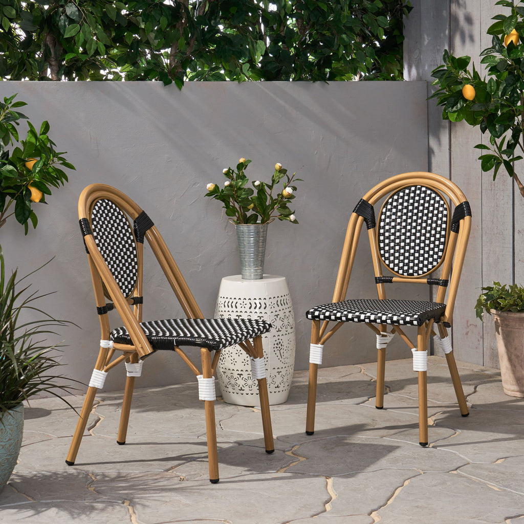 Outdoor French Bistro Chairs Set Of 2 NH542313 Noble House Furniture   69959.00BLK 69959.00BLK 24 1024x1024 