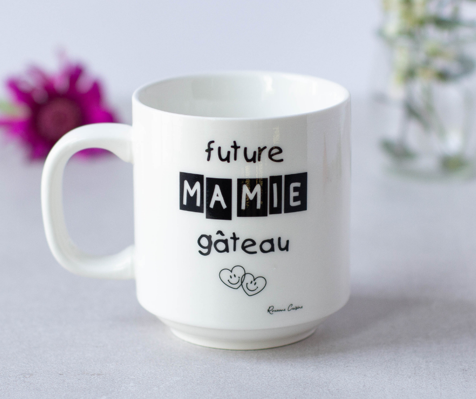 Autocollant Pour Tasse Future Mamie Gateau Roxanne Cuisine