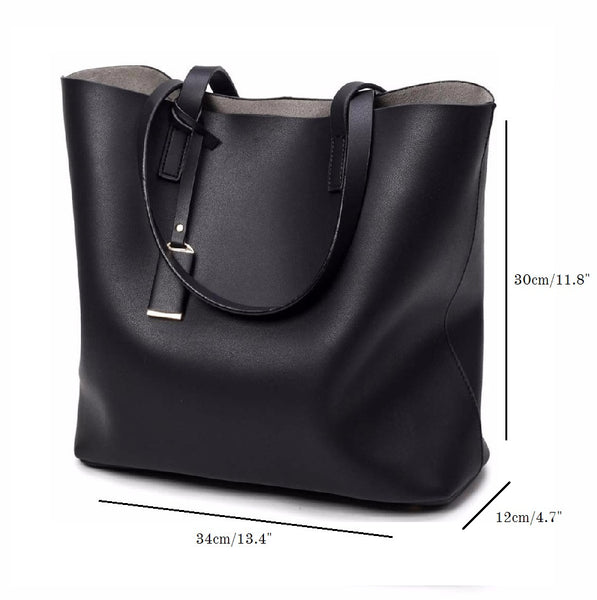 classic leather tote bag