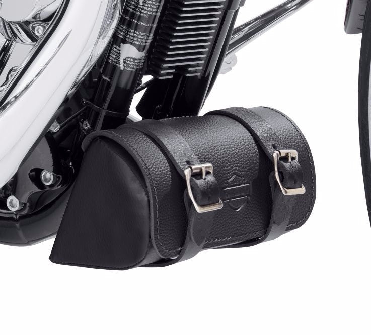 Harley-Davidson® Leather Down Tube Bag - Black