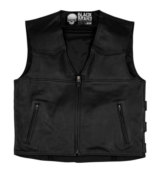 Black Brand Men's Guardian Leather Vest