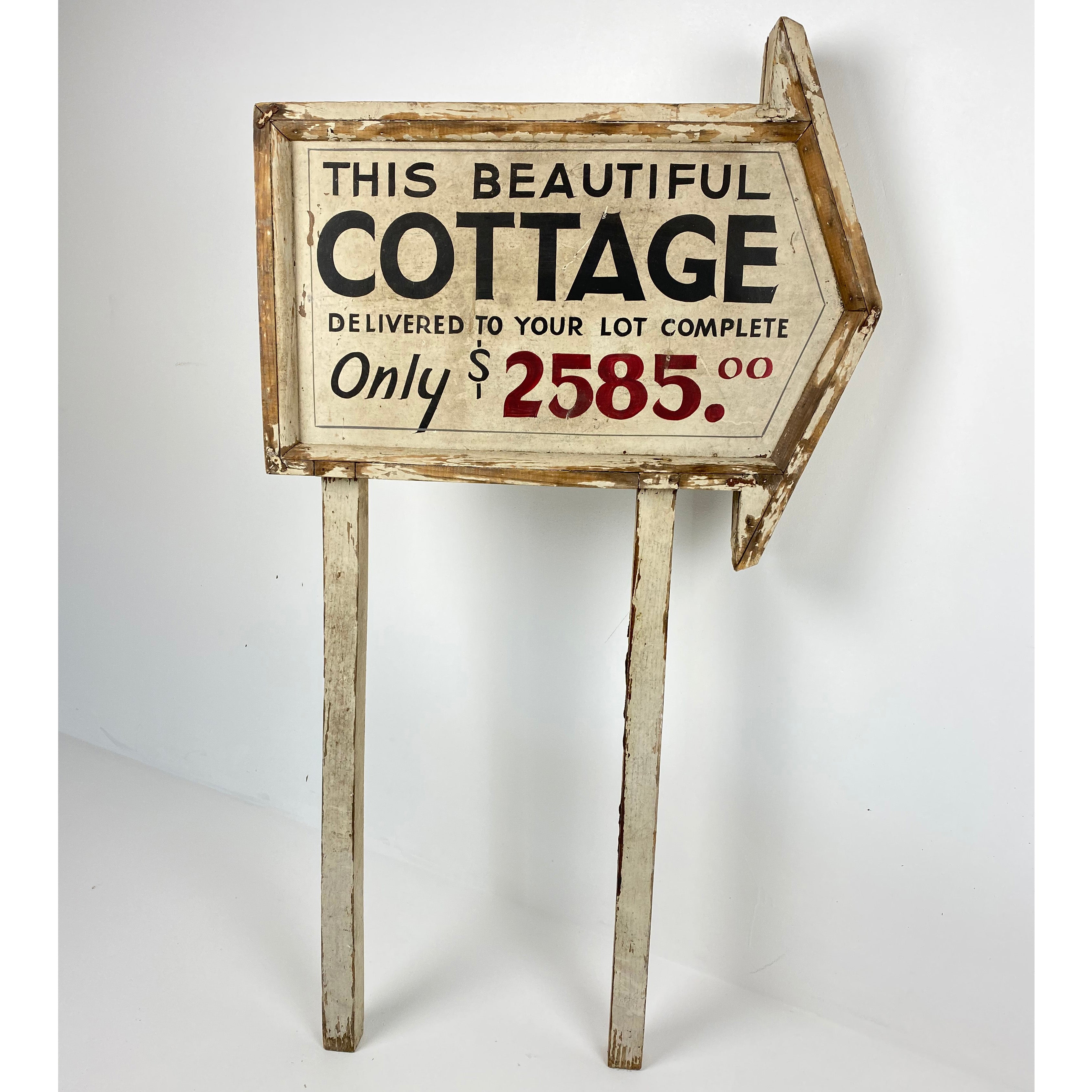 Vintage Wooden Cottage Sign – English Traditions