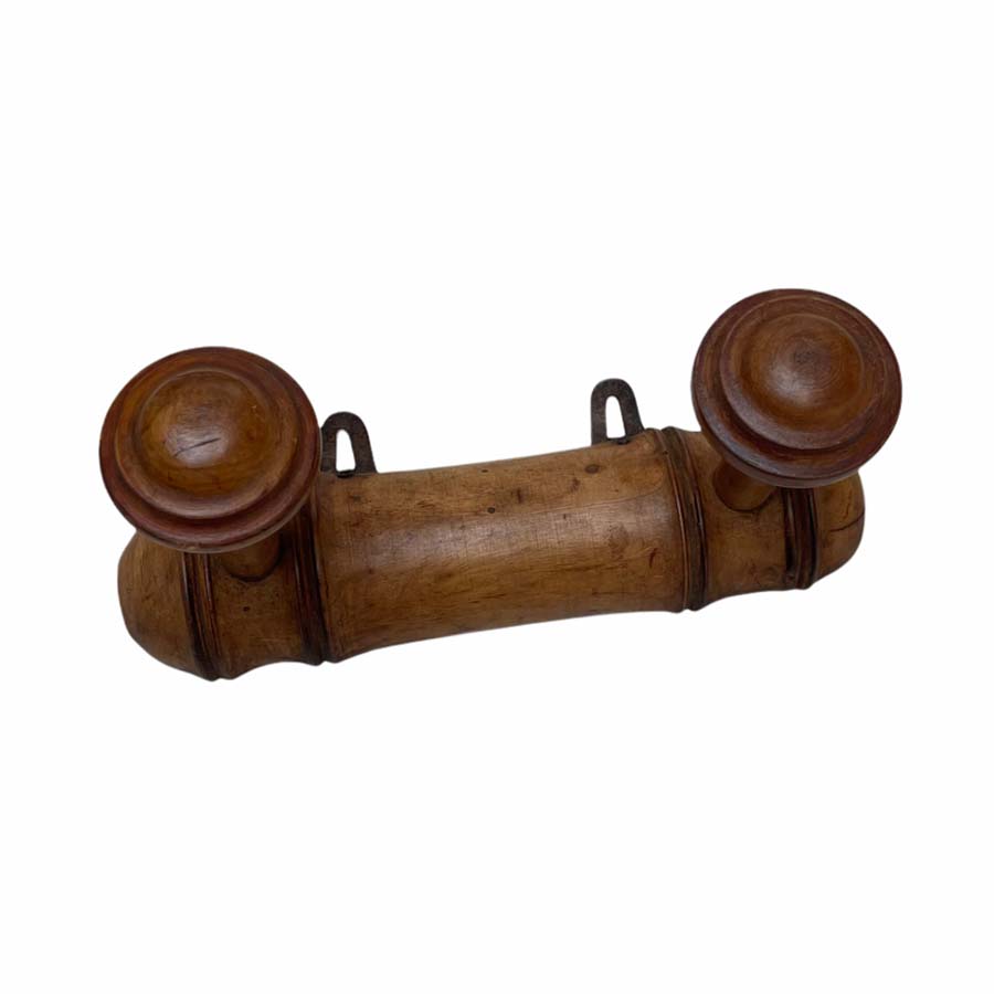 Vintage English 2 Peg Coat Hook c1920