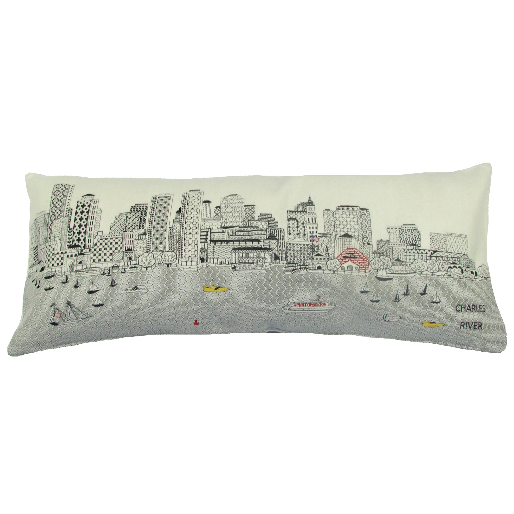 Boston Skyline Pillow – English Traditions