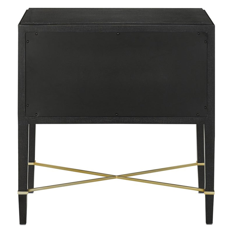 Verona Black Nightstand