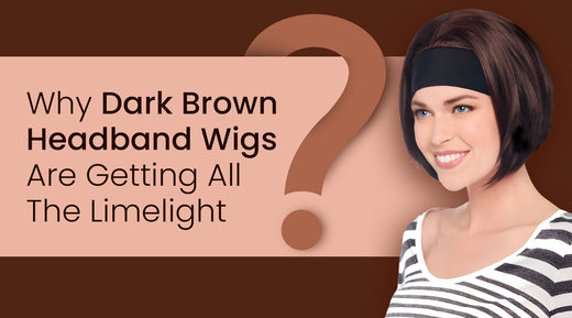 Dark brown headband wigs - ultimate looks