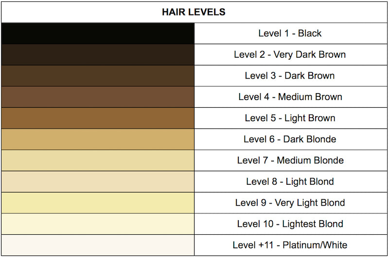 Hair Level Chart