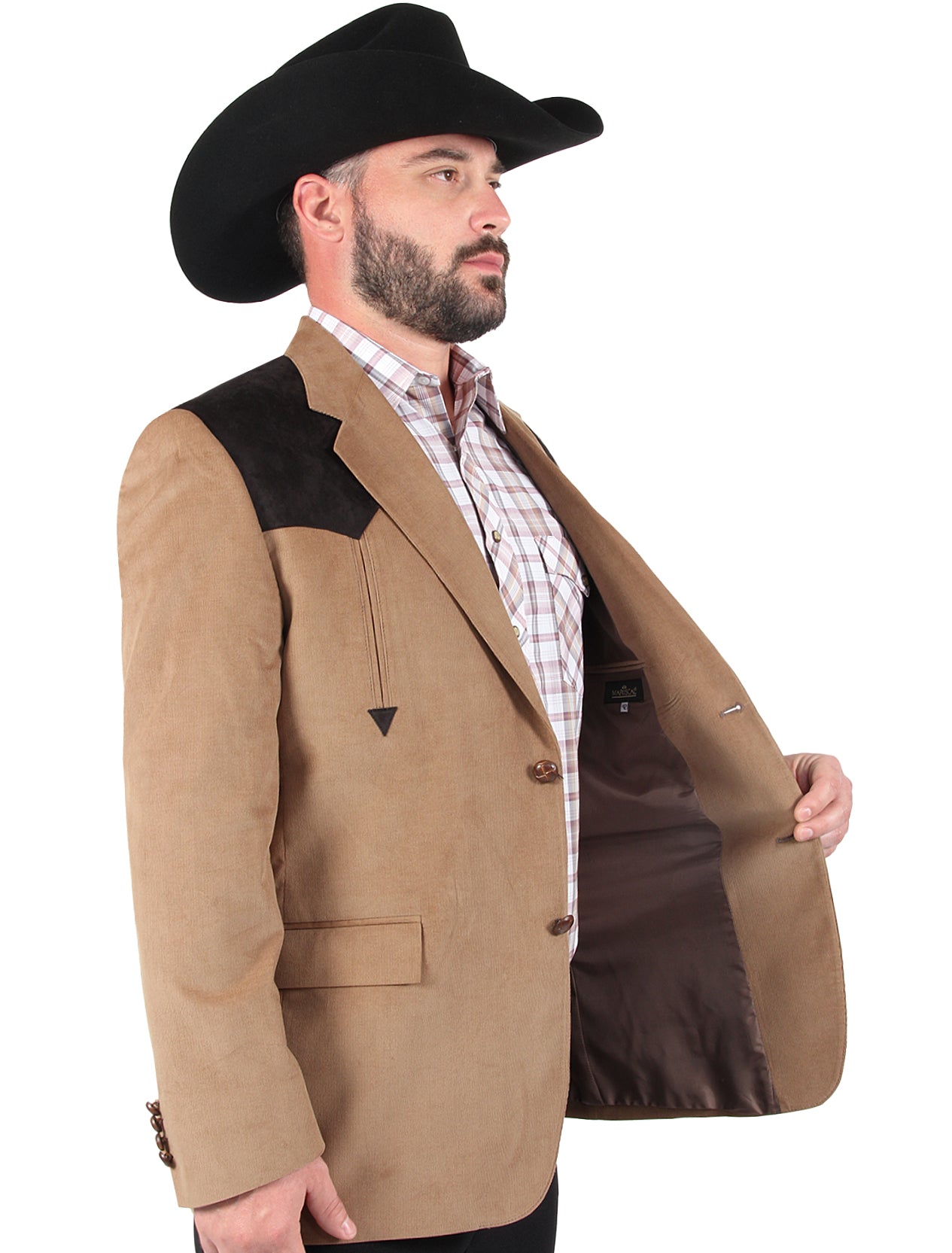 Saco Vaquero Recto en Color Topo – Mariscal Moda Hombre