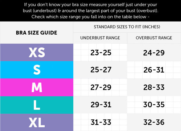 Vs Bralette Size Chart