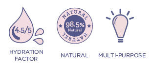 4.5/5 Hydration Factor 98.5% Natural Mulipurpose