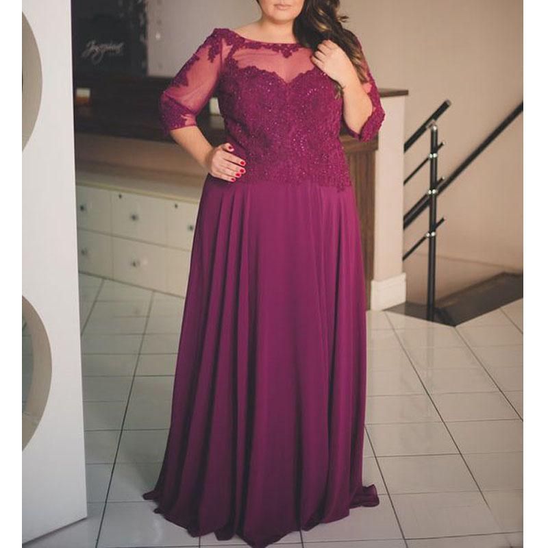 cheap plus size burgundy dresses