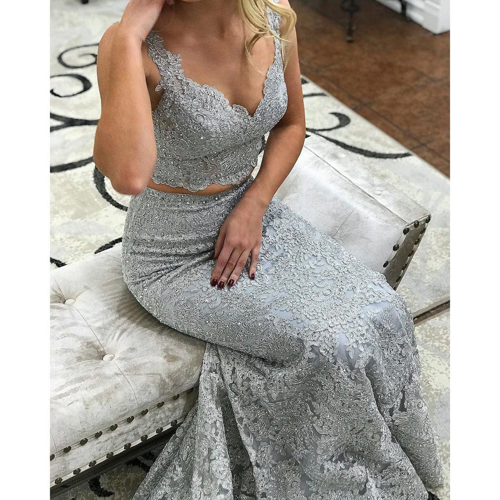prom dresses 2019 silver