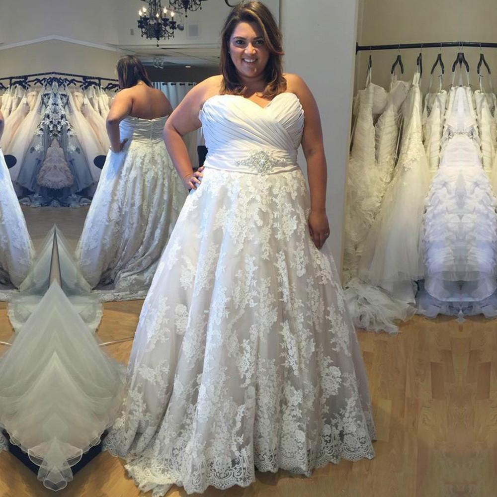 plus size sleeveless wedding dresses