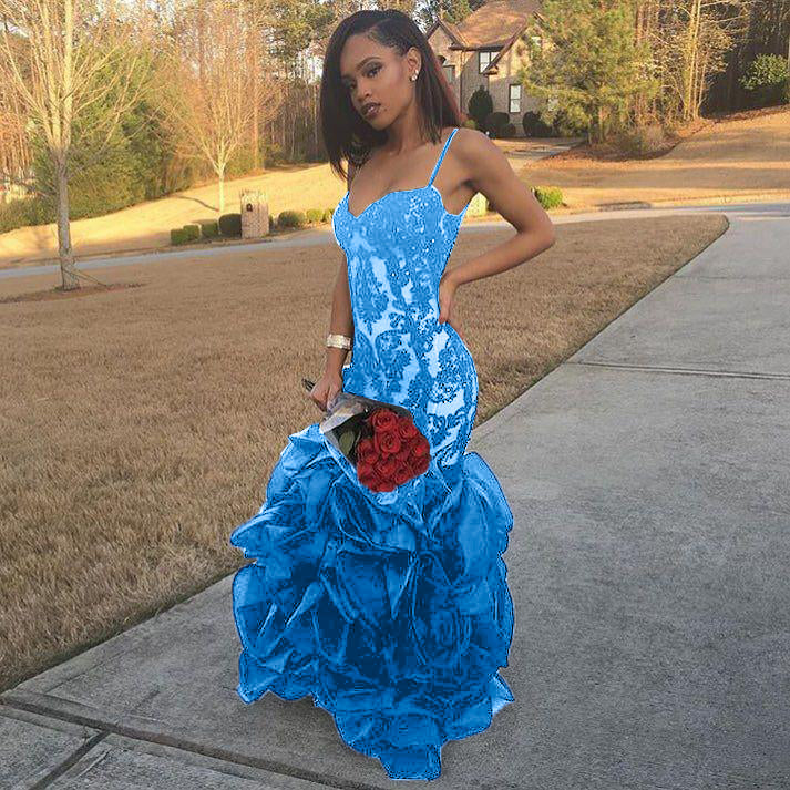 girls blue prom dresses