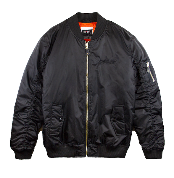 1909 AHN'S FLAG BOMBER (BLACK) - OUTER | KORELIMITED