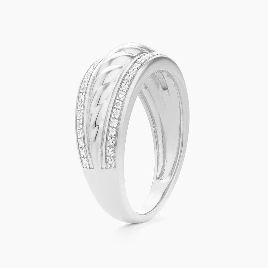 Middle Rope Stackable Band Ring