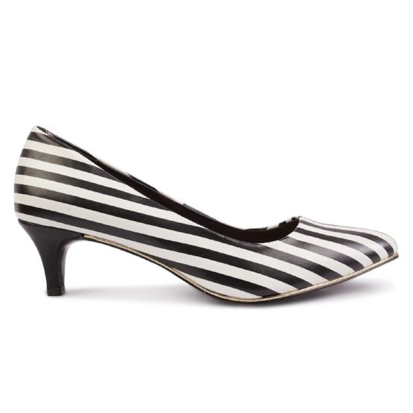 black and white court shoes uk