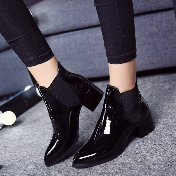 patent ankle boots uk