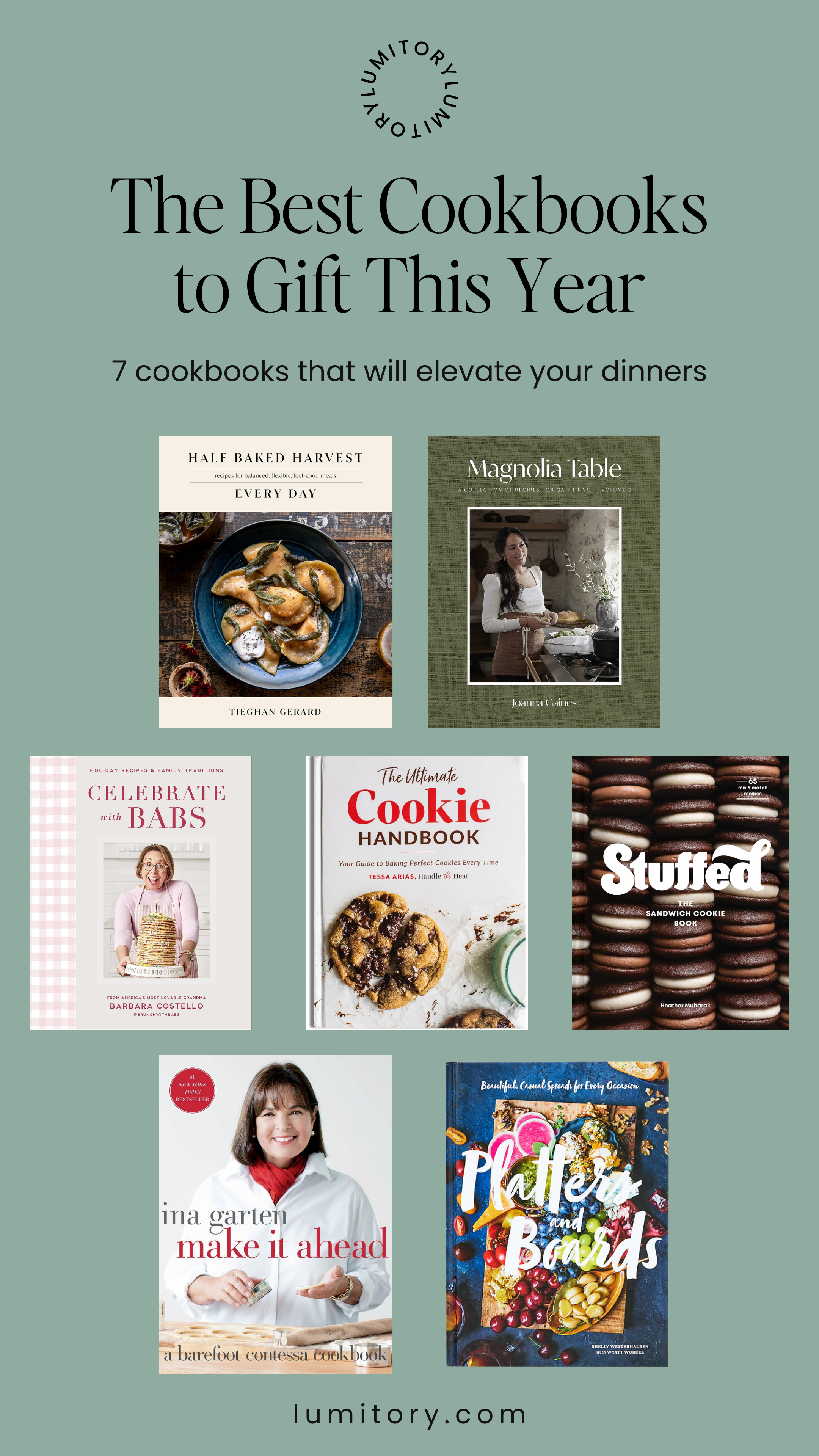 the best cookbooks to gift this year. www.lumitory.com