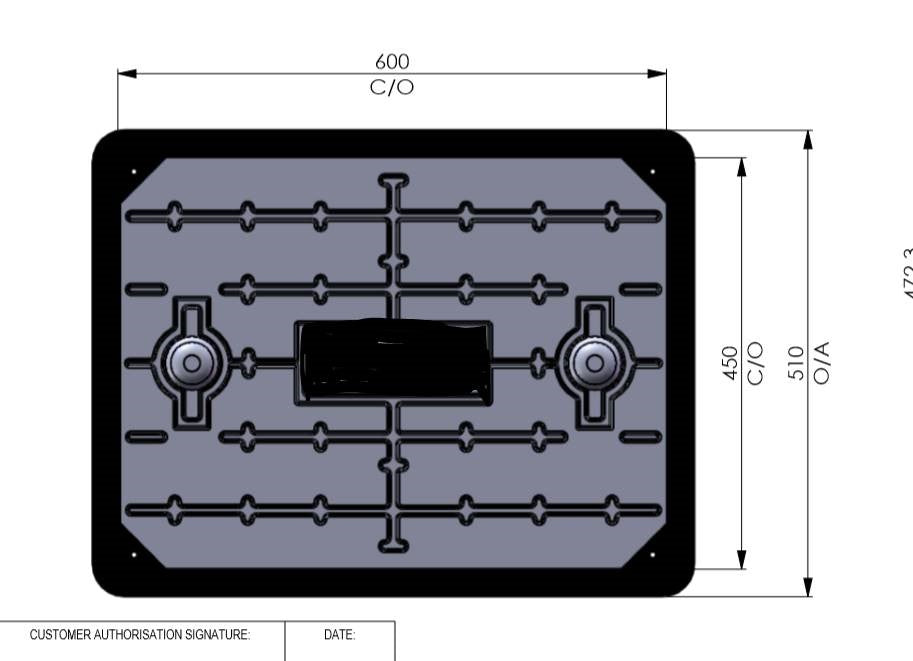 450 X 600 Cover And Frame Kingspan Parts Shop