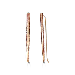 Rent Jewelry - Bronze Sting Ray Spike Dangle Earrings