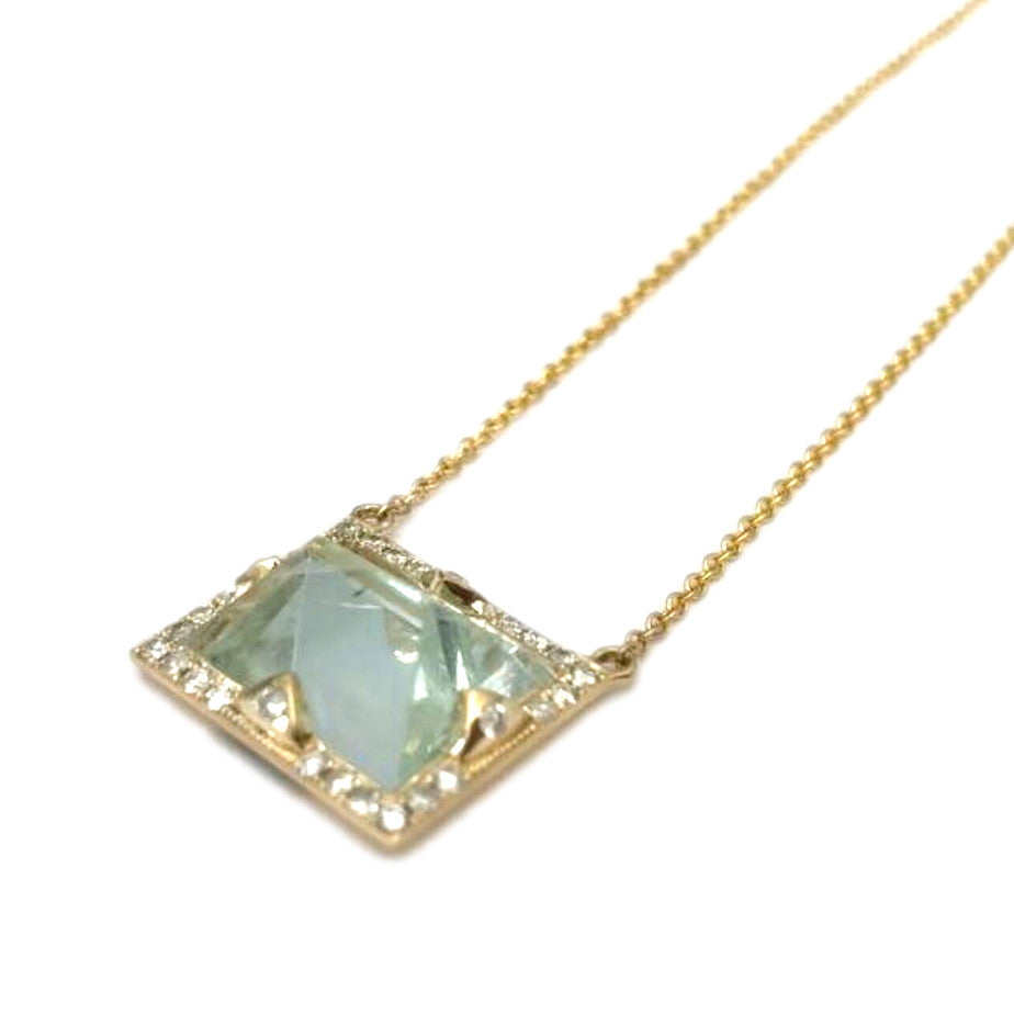 Green Aquamarine Necklace