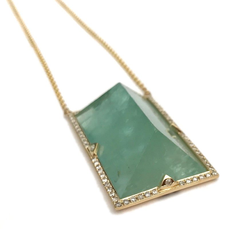 Green Aquamarine Pendant