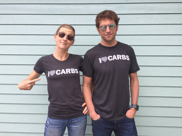 I Love Carbs t-shirt Lauren and Jesse