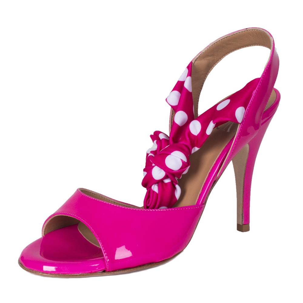 Paloma Vernice Fuxia Pois 9cm heel 