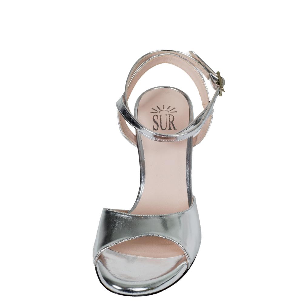 SUR Tango Shoes - Grace Metallic Silver 