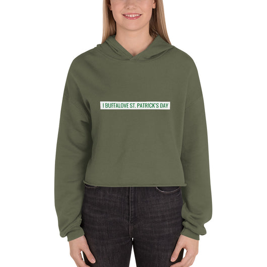 st patricks day cropped sweatshirt