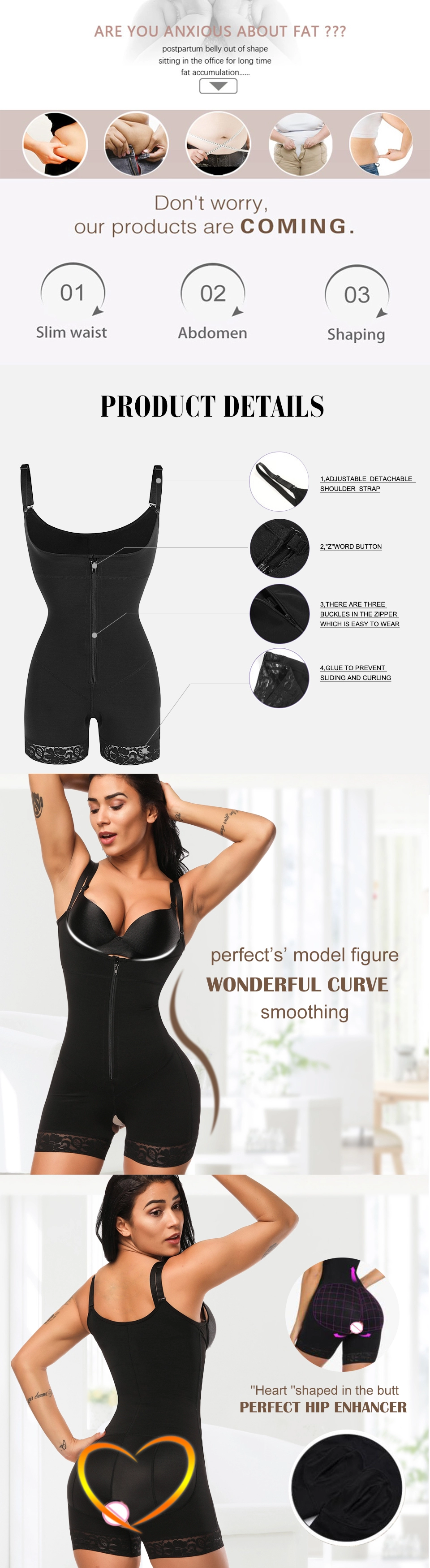 Shapewear Full Body Shaper Shaping Underwear