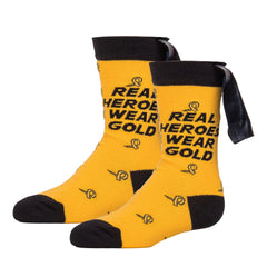 Personalized Childhood Cancer Gold Ribbon Knee High Socks -  Denmark