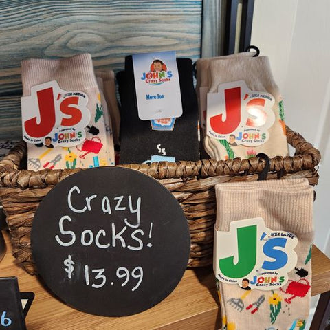 John's Crazy Socks in Retail