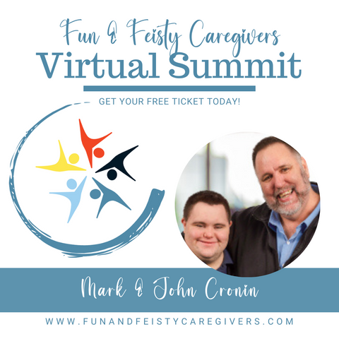 John and Mark and the Fun and Feisty Caregivers Summit Logo