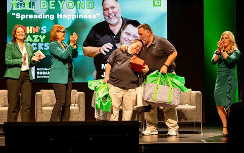 John and Mark onstage at the TD Bank Disability Summit
