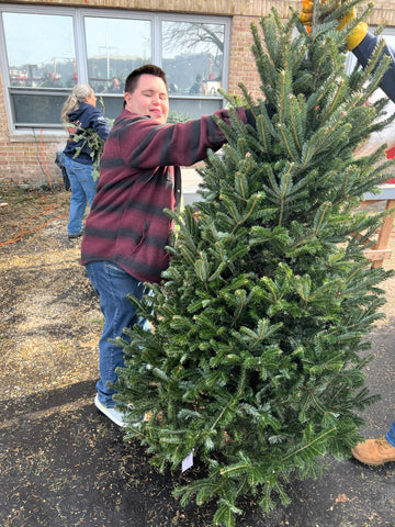 John picks out a Christmas tree
