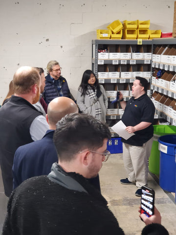 John gives a tour of the facility